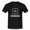 Männer T-Shirt: Hä - Das universelle Element der Verwirrung - Schwarz