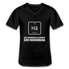 Männer-T-Shirt mit V-Ausschnitt: Hä – Das universelle Element der Verwirrung - Schwarz