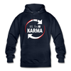 Unisex Hoodie: Believe in Karma - Navy