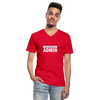 Männer-T-Shirt mit V-Ausschnitt: Lassen Sie mich durch, ich bin Admin - Rot