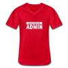 Männer-T-Shirt mit V-Ausschnitt: Lassen Sie mich durch, ich bin Admin - Rot