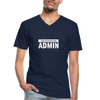 Männer-T-Shirt mit V-Ausschnitt: Lassen Sie mich durch, ich bin Admin - Navy