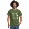 Männer T-Shirt: Buchstabensuppe Fick Dich - Militärgrün