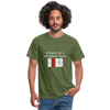 Männer T-Shirt: Ich kaufe ein i und möchte lösen: Fick Dich - Militärgrün