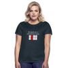 Frauen T-Shirt: Ich kaufe ein i und möchte lösen: Fick Dich - Navy