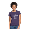Frauen T-Shirt: I don´t like morning people or mornings or people - Dunkellila