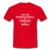 Männer T-Shirt: I don´t like morning people or mornings or people - Rot