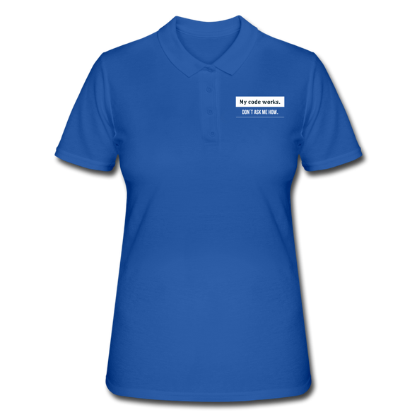Frauen Polo Shirt - Royalblau
