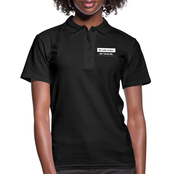 Frauen Polo Shirt - Schwarz