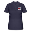 Frauen Polo Shirt: Life is better at the console - Navy