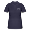 Frauen Poloshirt: Allergic to (Ladebalken, leerer Akku, kein Empfang, Kein Wlan) - Navy