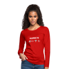 Frauen Premium Langarmshirt: Allergic to (Ladebalken, leerer Akku, kein Empfang, Kein Wlan) - Rot