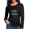 Frauen Premium Langarmshirt: I’m not antisocial, I’m just not user-friendly - Anthrazit