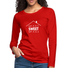 Frauen Premium Langarmshirt: Home sweet home - Rot