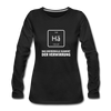 Frauen Premium Langarmshirt: Hä – Das universelle Element der Verwirrung - Schwarz