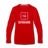 Männer Premium Langarmshirt: Hä – Das universelle Element der Verwirrung - Rot