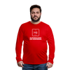 Männer Premium Langarmshirt: Hä – Das universelle Element der Verwirrung - Rot