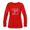Frauen Premium Langarmshirt: A coder from Norway – Nerdic - Rot