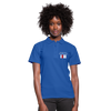 Frauen Poloshirt: Ich kaufe ein i und möchte lösen: Fick Dich - Royalblau