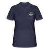 Frauen Poloshirt: I don´t like morning people or mornings or people - Navy