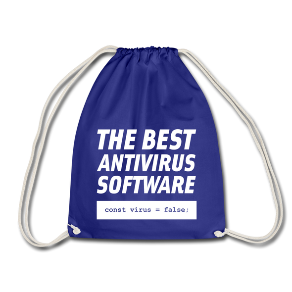 Turnbeutel: The best antivirus software - Königsblau