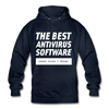 Unisex Hoodie: The best antivirus software - Navy