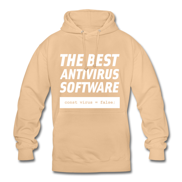 Unisex Hoodie: The best antivirus software - Beige