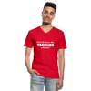Männer-T-Shirt mit V-Ausschnitt: Darf ich Ihnen das Tschüss anbieten? - Rot