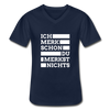 Männer-T-Shirt mit V-Ausschnitt: Ich merk schon, Du merkst nichts. - Navy