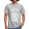 Männer T-Shirt: Introverts unite separately in your own homes. - Grau meliert