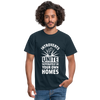 Männer T-Shirt: Introverts unite separately in your own homes. - Navy