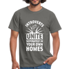 Männer T-Shirt: Introverts unite separately in your own homes. - Graphit