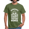 Männer T-Shirt: Introverts unite separately in your own homes. - Militärgrün