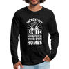 Männer Premium Langarmshirt: Introverts unite separately in your own homes. - Anthrazit