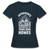 Frauen T-Shirt: Introverts unite separately in your own homes. - Navy