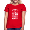 Frauen T-Shirt: Introverts unite separately in your own homes. - Rot