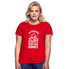 Frauen T-Shirt: Introverts unite separately in your own homes. - Rot