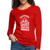Frauen Premium Langarmshirt: Introverts unite separately in your own homes. - Rot