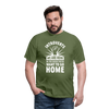 Männer T-Shirt: Introverts – We´re here. We feel uneasy and … - Militärgrün