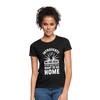 Frauen T-Shirt: Introverts – We´re here. We feel uneasy and … - Schwarz