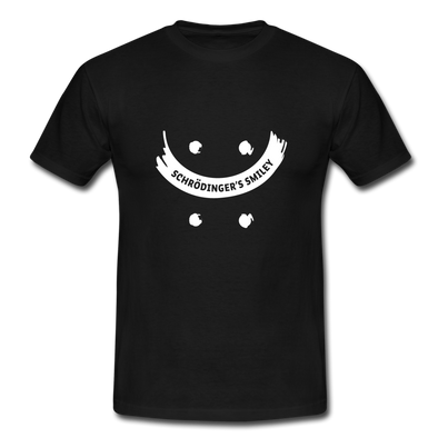 Männer T-Shirt: Schrödinger´s smiley - Schwarz