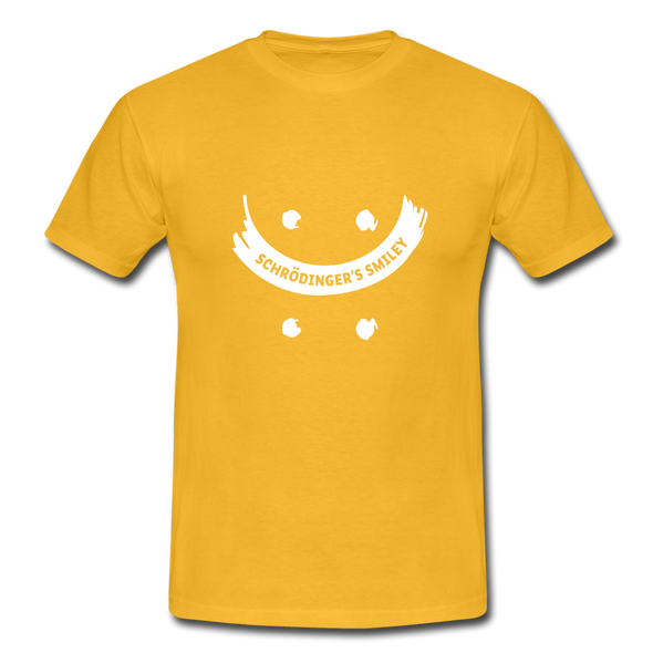Männer T-Shirt: Schrödinger´s smiley - Gelb