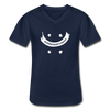 Männer-T-Shirt mit V-Ausschnitt: Schrödinger´s smiley - Navy