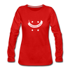 Frauen Premium Langarmshirt: Schrödinger´s smiley - Rot