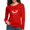 Frauen Premium Langarmshirt: Schrödinger´s smiley - Rot