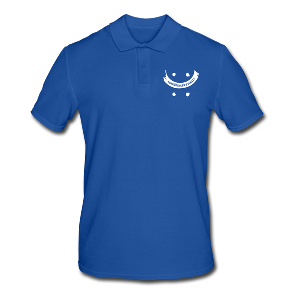 Männer Poloshirt: Schrödinger´s smiley - Royalblau