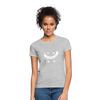 Frauen T-Shirt: Schrödinger´s smiley - Grau meliert