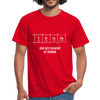 Männer T-Shirt: S Ar Ca Sm: One key element of humor - Rot