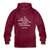 Unisex Hoodie: The dinosaurs became extinct because … - Bordeaux
