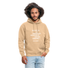 Unisex Hoodie: Education is a progressive discovery of … - Beige